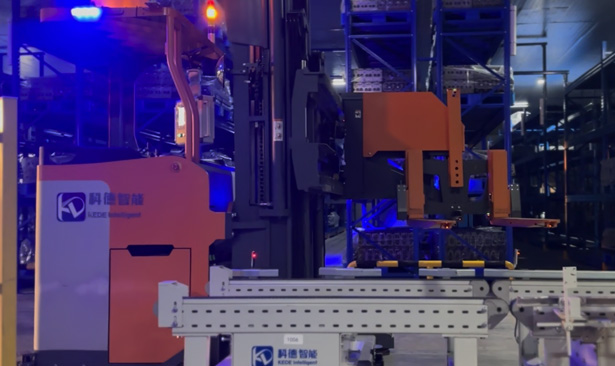 AGV三向叉車自動轉(zhuǎn)運(yùn)-天長缸蓋項(xiàng)目